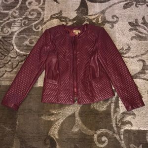 Deep Red Valerie Stevens Quilted Jacket